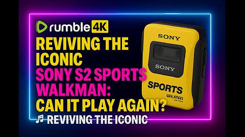 "🏃‍♂️🎵 Reviving the Iconic Sony S2 Sports Walkman: Can It Play Again? 🔧✨"