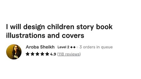 I will design children story book illustrations and covers