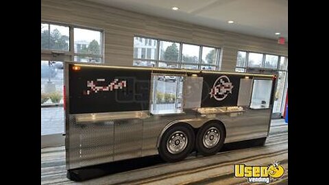 NEW - 2025 3' x 16' Custom Built Food Cart with Transport Trailer for Sale in Michigan!