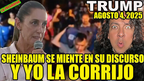 LA PRESIDENTE SHEINBAUM MIENTE EN SU DISCURSO Y YO LA CORRIJO