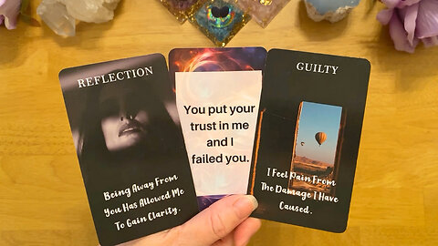 IT'S NOT YOUR FAULT 💔 I TAKE ALL THE BLAME FOR WHAT HAPPENED BETWEEN US ☹️ (LOVE TAROT READING) 555