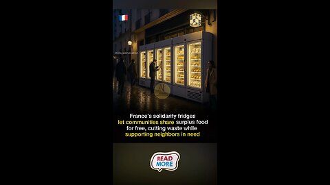 Across France, neighborhoods are installing “solidarity fridges” outside shops to share surplus