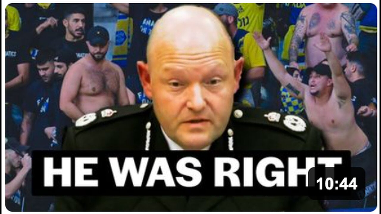 Police chief schools pro-Israel politicians on football hooligans
