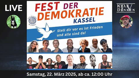 💥📢LIVE aus Kassel - FEST DER DEMOKRATIE💥