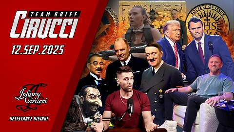 Charlie Kirk, JOOOS, Jesuits, Helliwood, Sharks, War