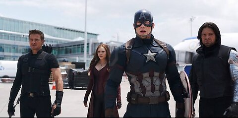 Iron Man Team vs Captain America Team | Epic Airport Battle Scene!