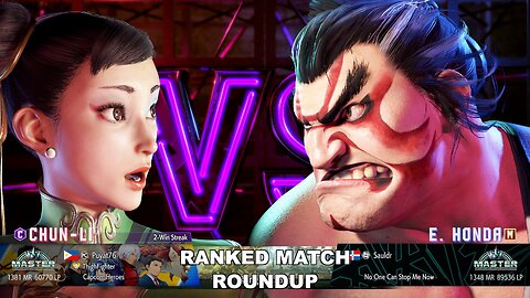 Kuya Kalbo SF6 Ranked Match Roundup. Chun Li Master Rank [Hori Fight Stick]