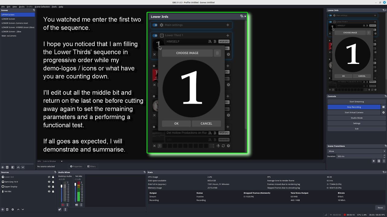S15E37 - Perhaps the Least Known Secret About OBS Lower Thirds - and I did it on Linux Mint
