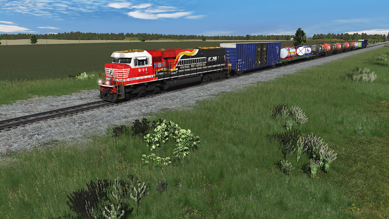 Trainz Plus Railfanning: Chasing NS 974!