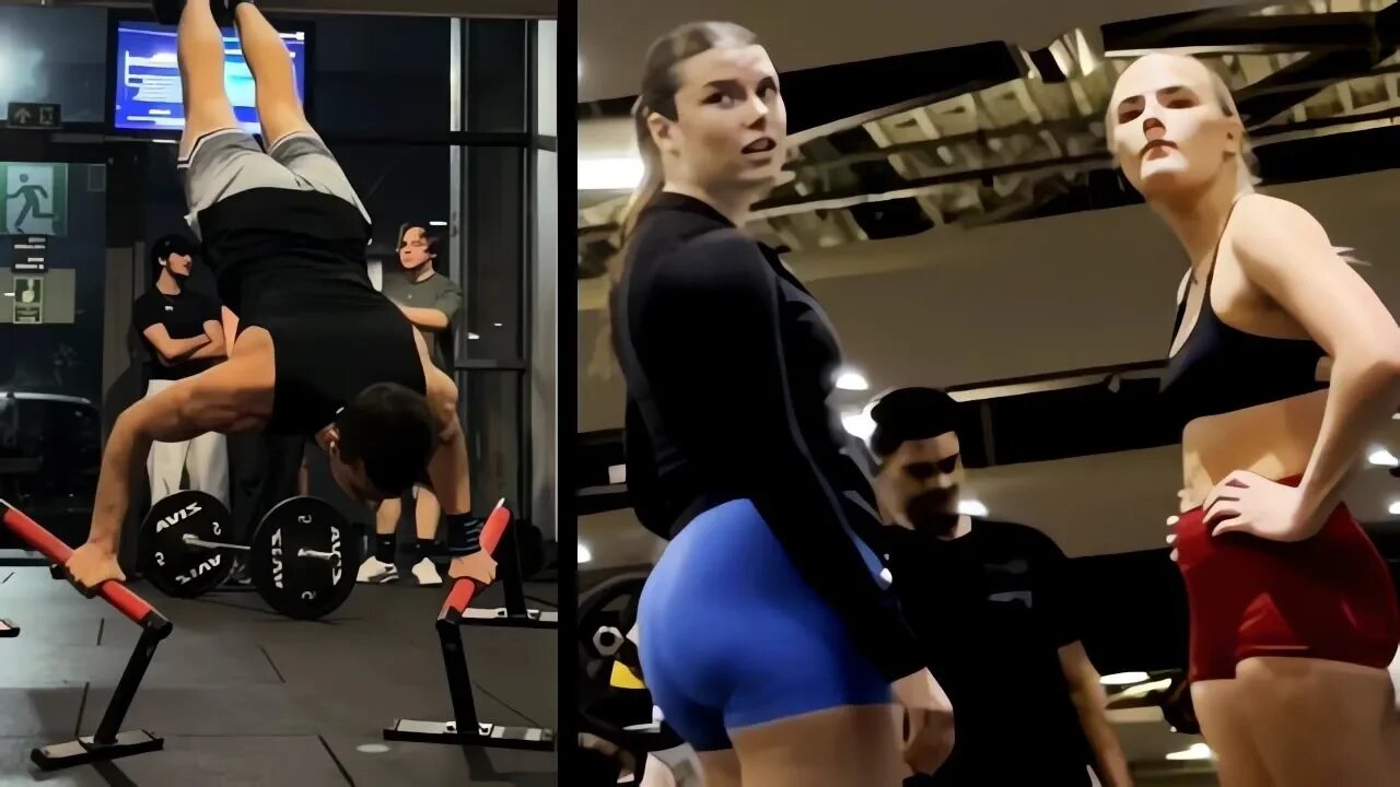 🔥Scaring People in The Gym With Calisthenics #125
