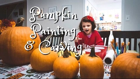 PUMPKIN NIGHT!! Carving Jack'O'Lanterns & Painting Pumpkins