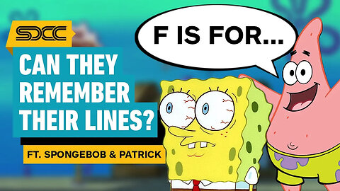 How Well Do SpongeBob and Patrick Know These Iconic Lines_ _ Comic Con 2024