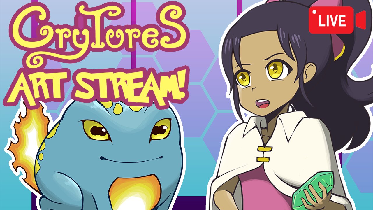 Vtuber Draws Fake Pokemon Then Gaming! | Crytures TTRPG