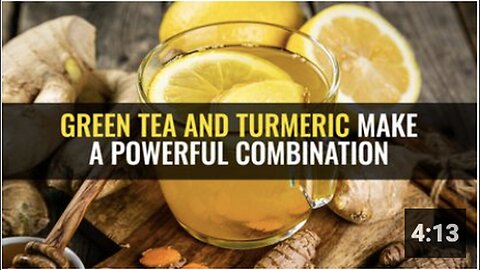 "Powerful Combination of Green Tea and Turmeric"