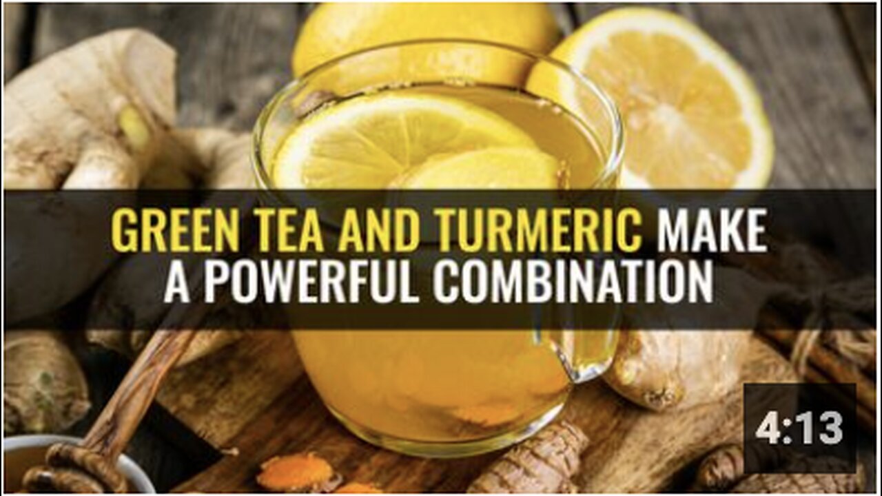 "Powerful Combination of Green Tea and Turmeric"