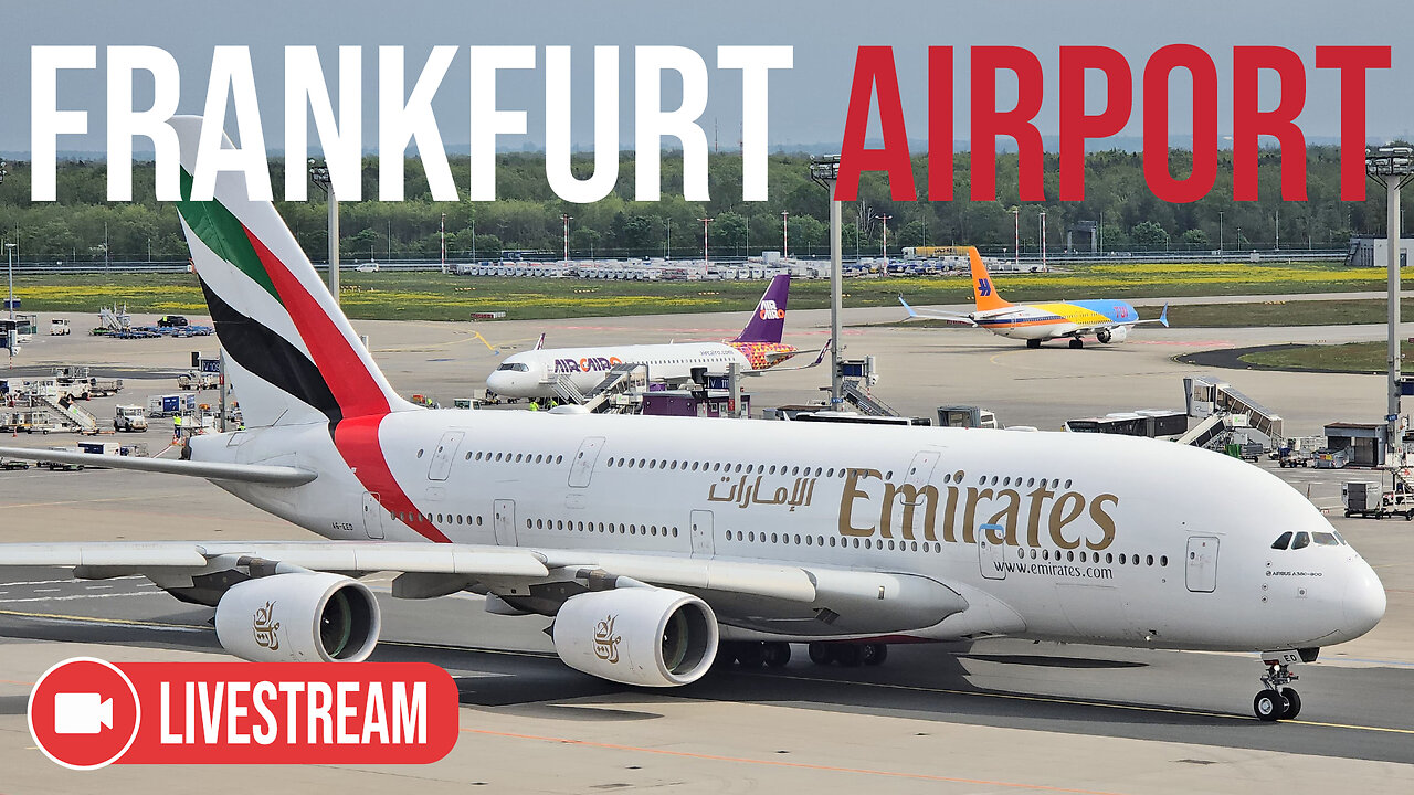 24/7 Live Stream (Pre-Recorded) | Plane Spotting from Frankfurt Airport in Germany