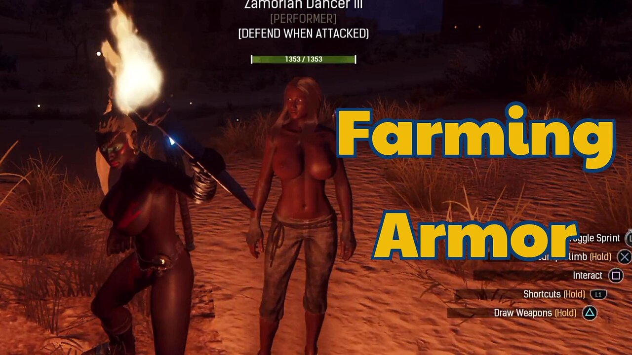 Conan Exiles farming armor busty boobs breast expansion huge tits