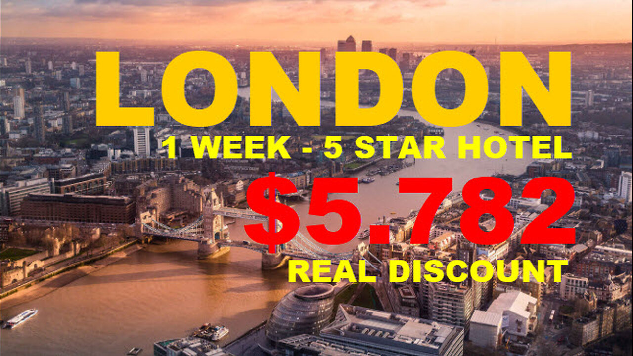 SAVE CLUB - LONDON CITY - 1 WEEK $5.782 REAL DISCOUNT 5-STAR HOTEL - TOP TEAM ROB BUSER