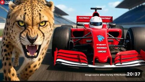 World's Fastest Car Vs Cheetah