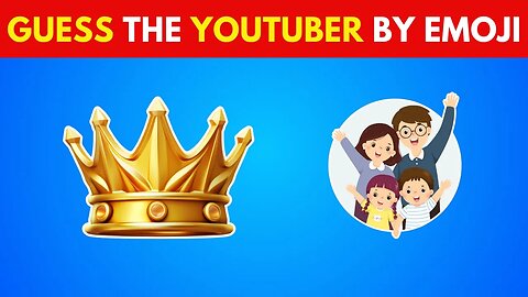 Guess the YOUTUBER by Emoji? 🎥🤔 Cawcaw Quiz