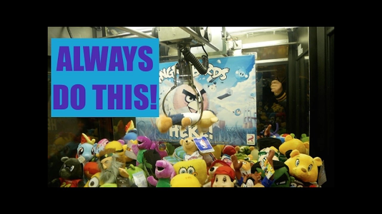 Always Do This When Playing Claw Machines... || Arcade Games