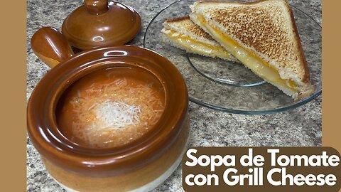 ¡Prepara la mejor sopa de tomate con sándwich de queso fácil y rápido!