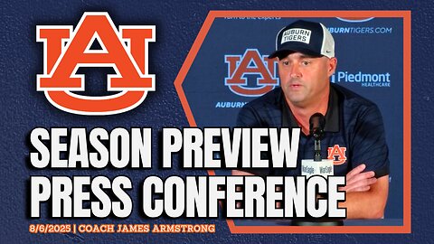 Auburn Soccer Season Preview 2025 with Coach James Armstrong | FULL PRESSER