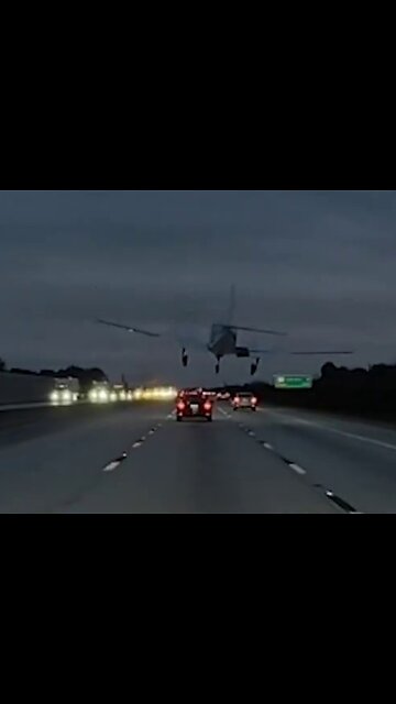 plane crashed onto their car while landing on Interstate 95 Florida