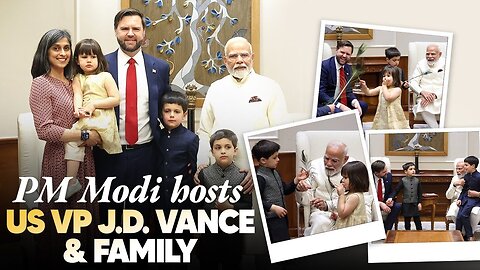 PM Modi receives US Vice President J.D. Vance and his family at 7, LKM