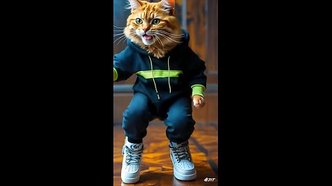 #Funny cat dance #cat lover #rumble reels