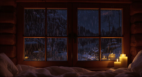 🔥 Cozy Fireplace & Rain Sounds|Deep Sleep, Relax, Study