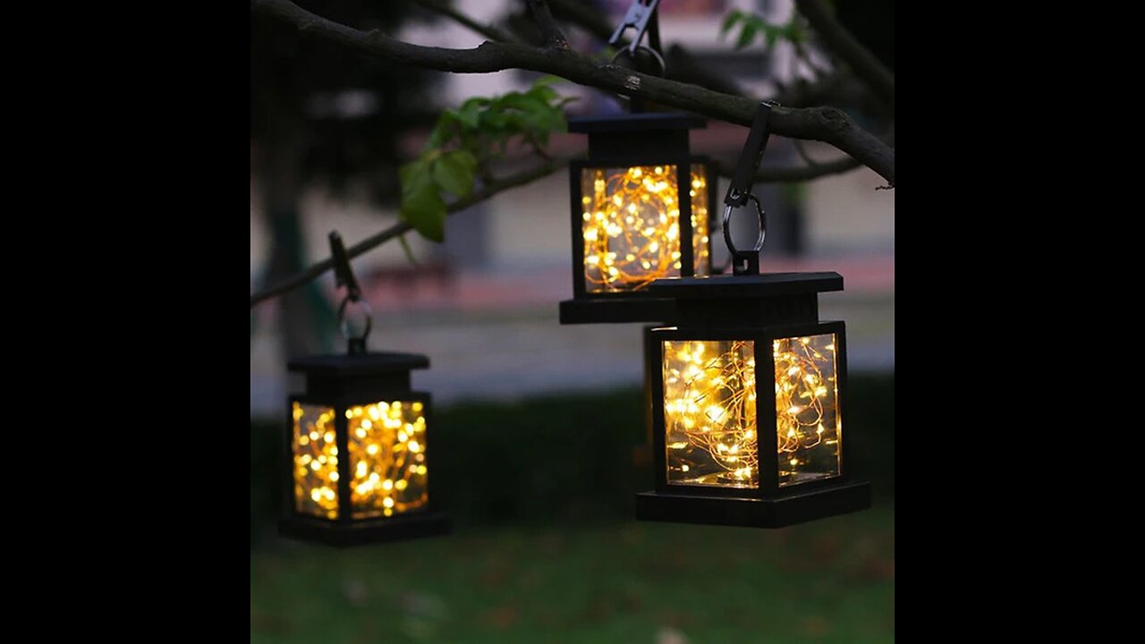 Solar Outdoor LED Decorative Lights, with Clip, Auto ON_OFF & No Wire Required, for Backyard(4-Pack)