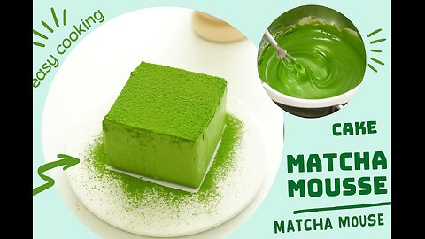 Matcha mousse (easy cooking) #shorts🍵🍨⏱️
