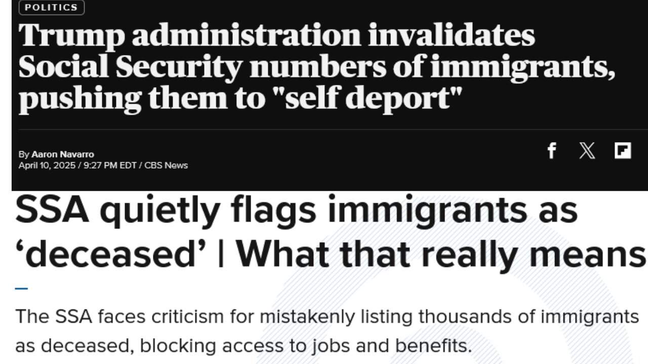 SSA quietly flags TEMPORARY immigrants as ‘deceased’