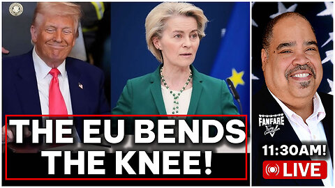 WATCH LIVE: PRESIDENT TRUMP GETS THE EUROPEAN UNION TO BEN THE KNEE IN TRADE DEAL