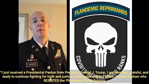 U.S. Navy Medical Officer Mark Charles Bashaw: “I just received a Presidential Pardon from President Donald J. Trump.." 💉