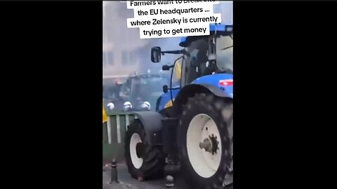 Farmers want to break into EU headquarters where Zelensky is trying to get money