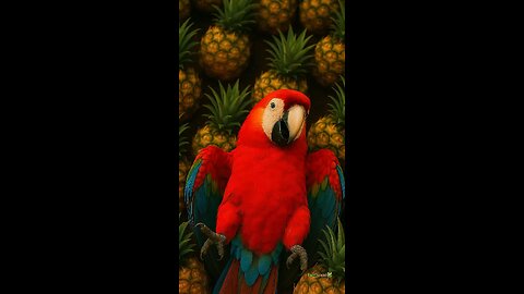 Funny parrot