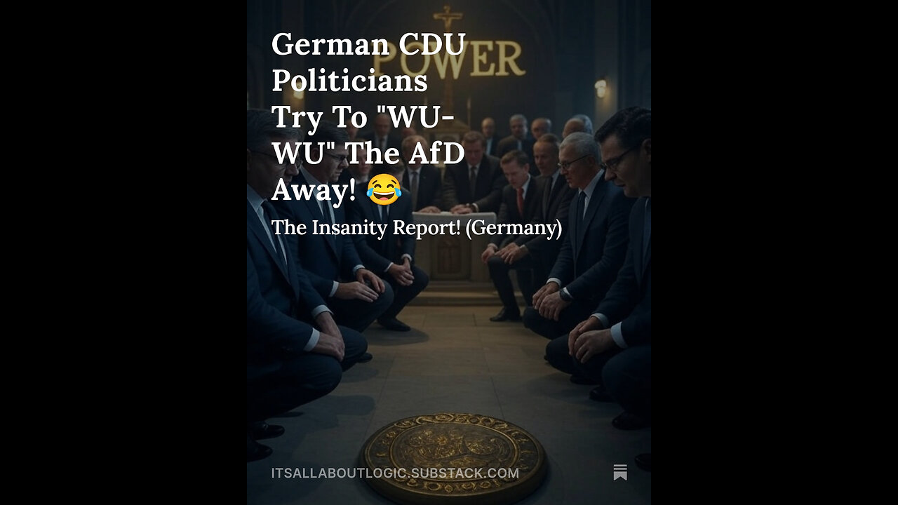 German CDU Politicians Try To "WU-WU" The AfD Away! 😂