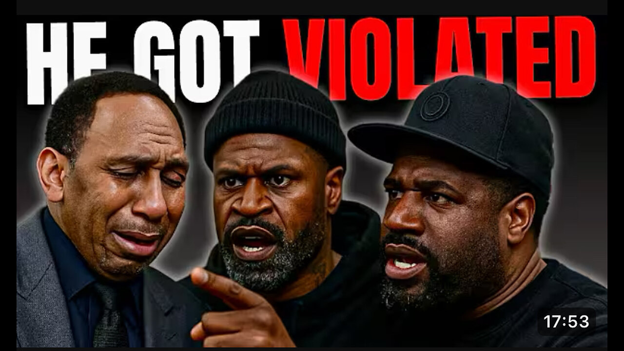 Stephen .A Smiths gets violated by Stephen Jackson and Corey Holcomb