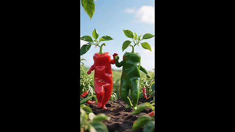 🌶️ Red Chili vs Green Chili 🌶️ | Funniest Dancing Vegetables Ever!