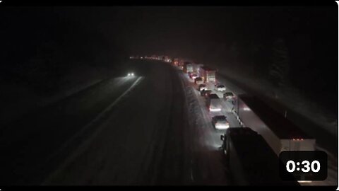 "Long Night for People Trapped in Snow"