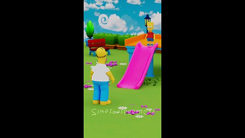 No More Sliding, Bart!😂🎢💩 #shorts #funny