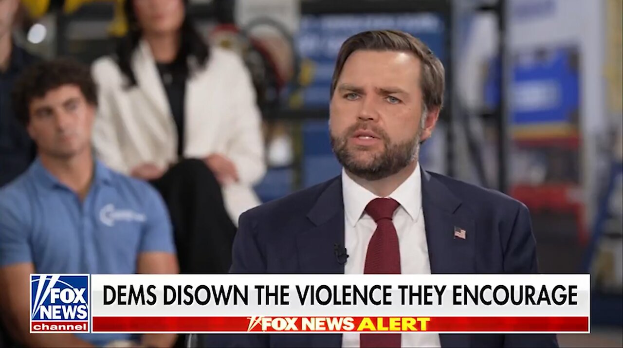 JD Vance Is Asked About The Left's Rhetoric