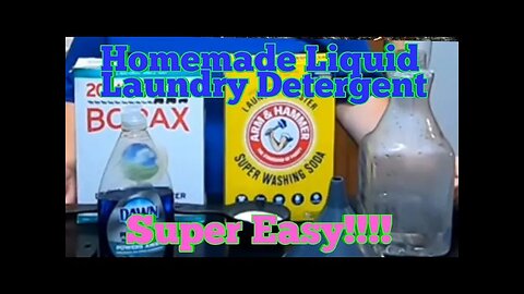 Homemade Laundry Detergent/soap - liquid