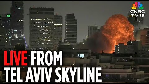 🔴LIVE: Tel Aviv & Jerusalem Skyline View as Iran Launches New Attacks on Israel in Tel Aviv | Trump🔴