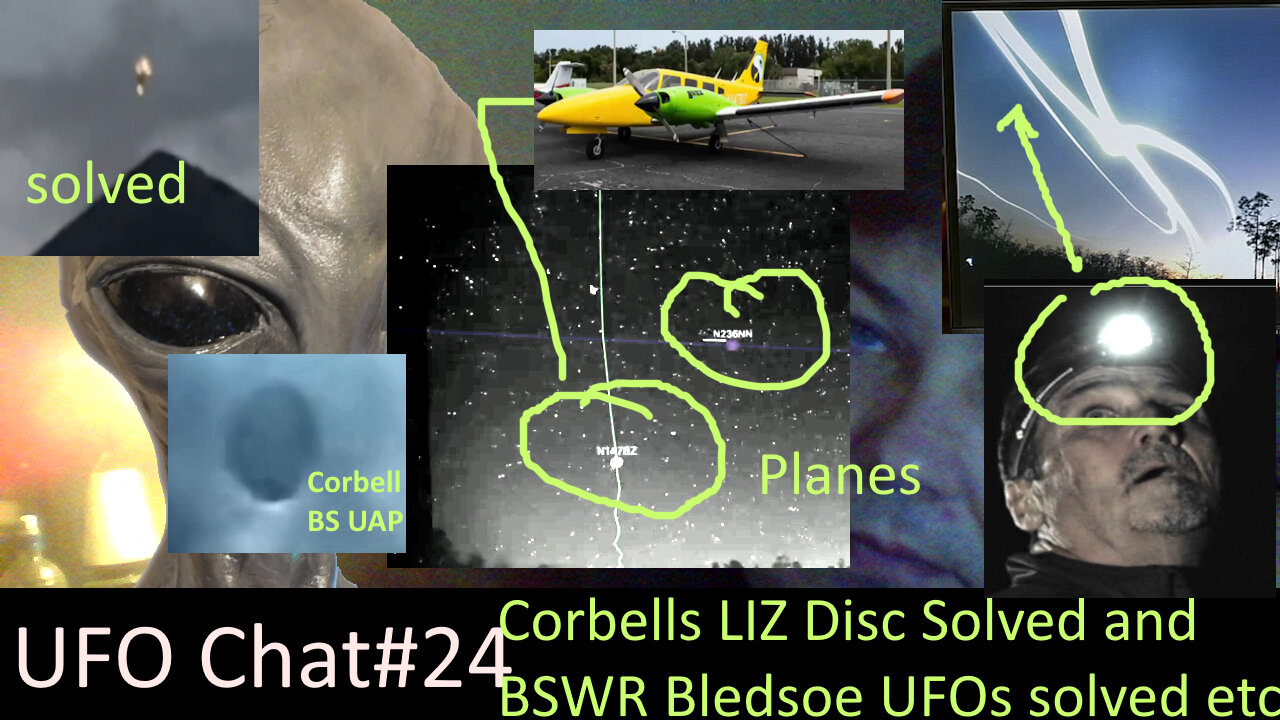 UFO Chat with Paul -24 Bledsoe's BSWR UFOs all solved and Corbells Disc and more! UFO vids analysis