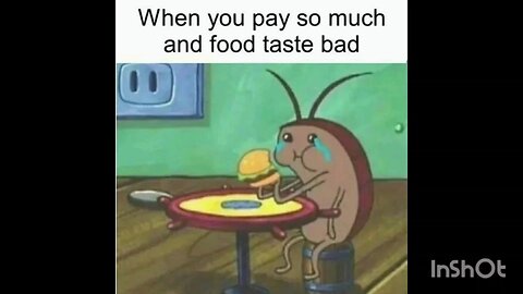 When you pay so much and food taste bad