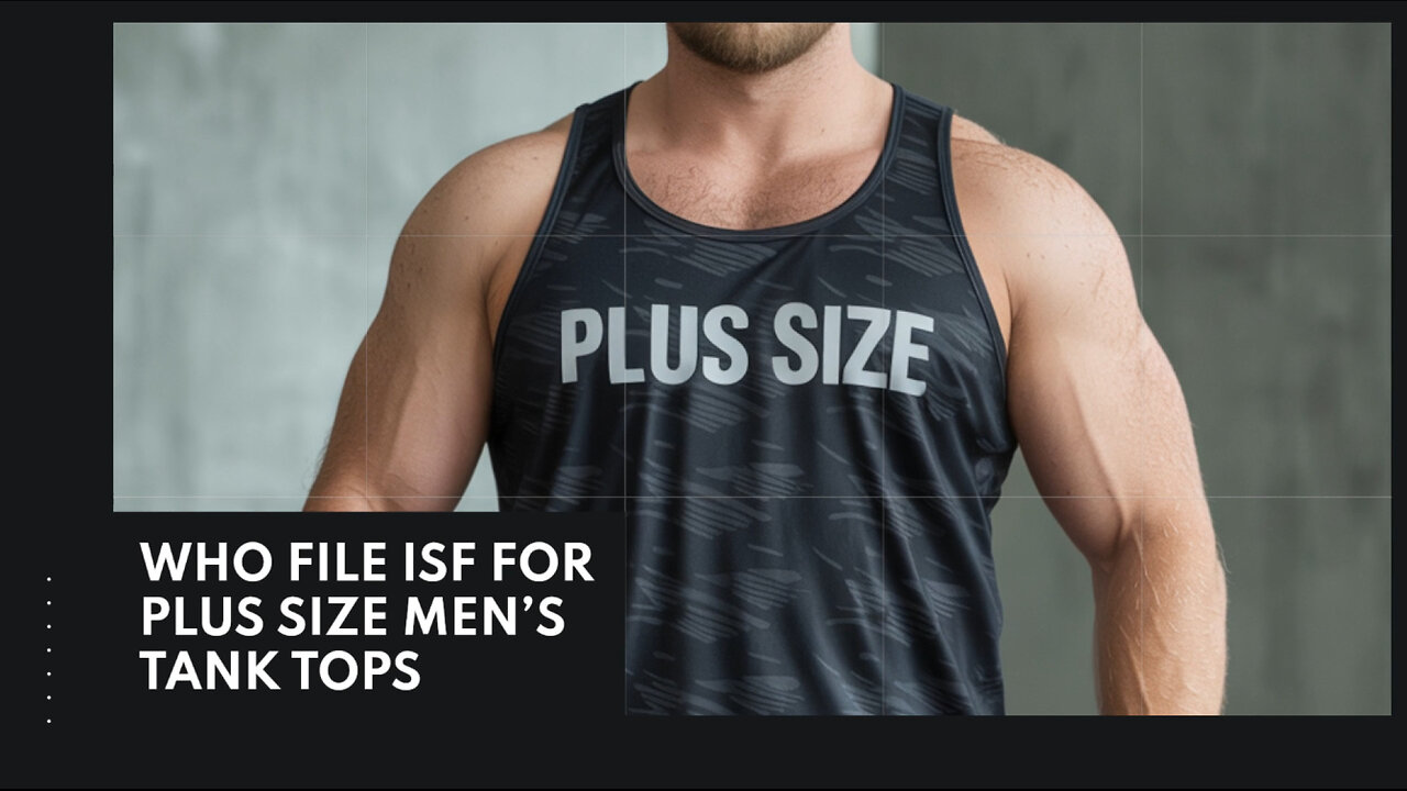 Who File ISF For Plus Size Men's Tank Tops