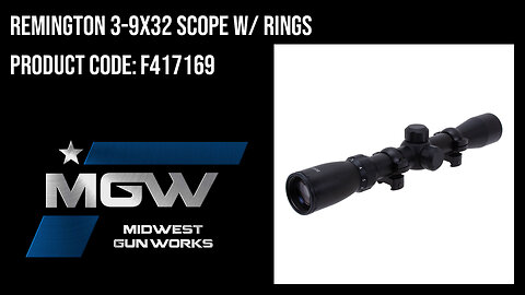 Remington 3-9x32 Scope w/ Rings - F417169